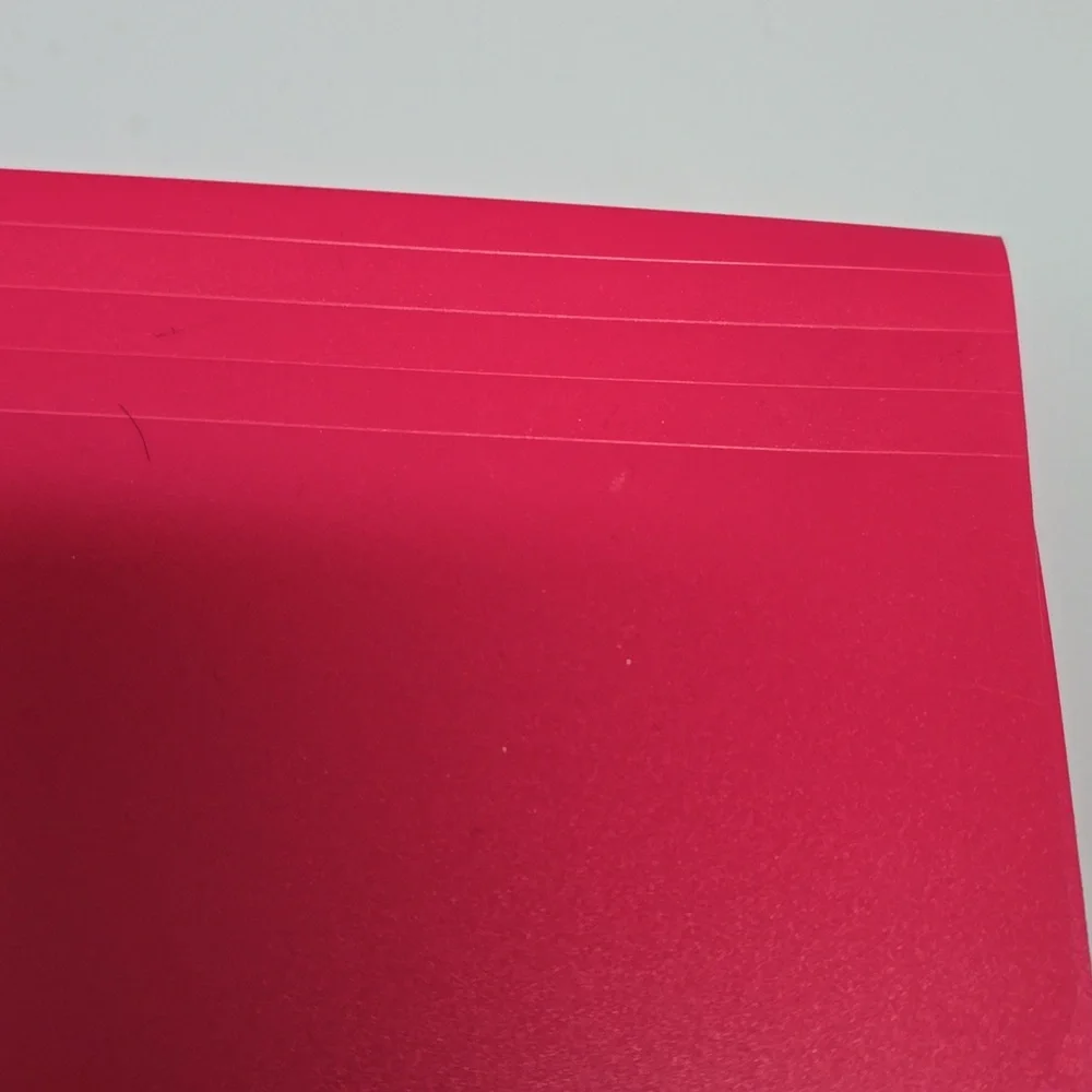 Red-Pink 5 Pocket Accordian File Folder